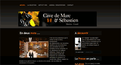 Desktop Screenshot of cavedemarcetsebastien.fr