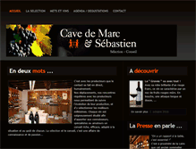 Tablet Screenshot of cavedemarcetsebastien.fr